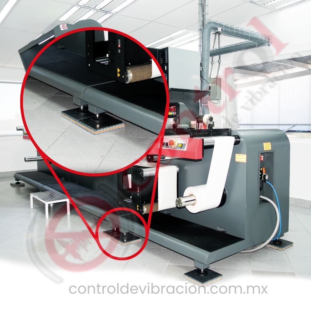 Placa Antivibratoria NEOCORK para maquinaria